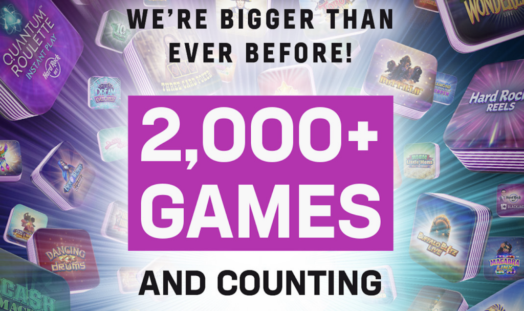 hard rock bet tops 2,000 games